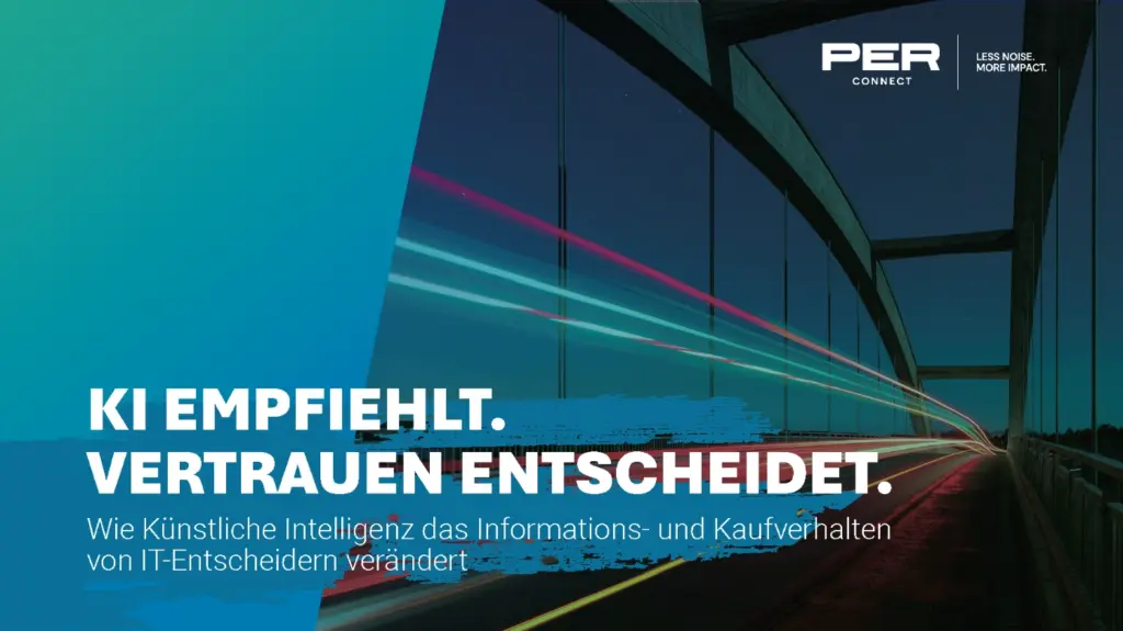 Cover für die Studie - KI empfiehlt. Vertrauen entscheidet.