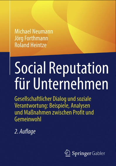 Cover des Buches "Social Reputation für Unternehmen" von Michael Neumann, Jörg Forthmann und Roland Heintze